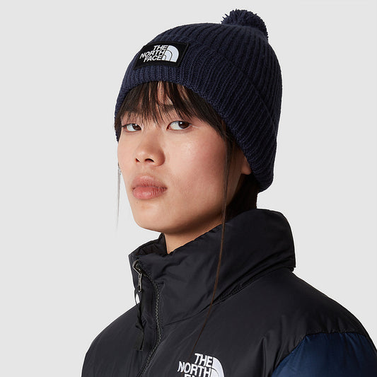 BONNET À LOGO BOX TNF ET POMPON Summit Navy