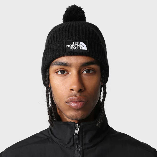 BONNET À LOGO BOX TNF ET POMPON TNF Black