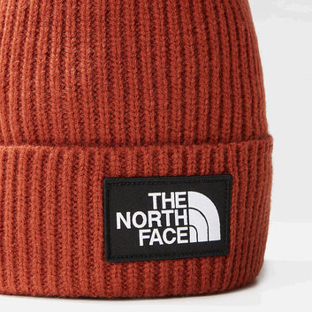 BONNET À LOGO BOX TNF ET POMPON BRANDY BROWN