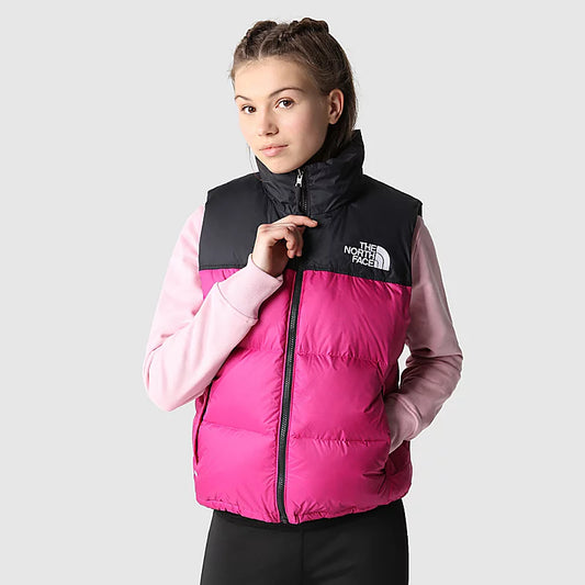 GILET EN DUVET 1996 RETRO NUPTSE POUR FEMME GARDENIA FUSCHIA PINK