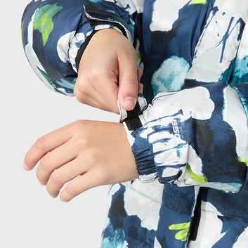 PARKA EN DUVET HIMALAYAN POUR FEMME Summit Navy Abstract Floral Print