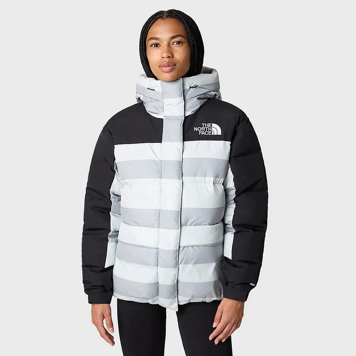 PARKA EN DUVET HIMALAYAN POUR FEMME TIN GREY STRIPES PRINT
