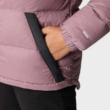 VESTE À CAPUCHE EN DUVET DIABLO POUR FEMME Fawn Grey-TNF Black