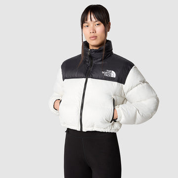 VESTE COURTE NUPTSE POUR FEMME GARDENIA WHITE/TNF BLACK