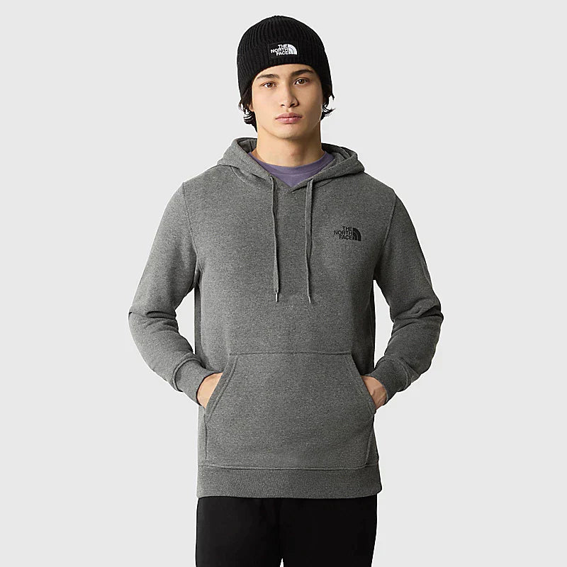 SWEAT À CAPUCHE SIMPLE DOME POUR HOMME GREY HEATHER