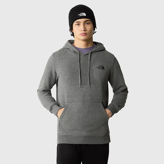 SWEAT À CAPUCHE SIMPLE DOME POUR HOMME GREY HEATHER