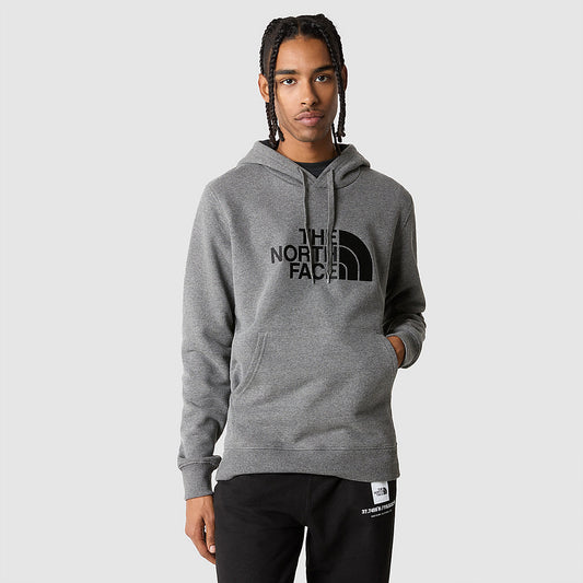 SWEAT À CAPUCHE DREW PEAK POUR HOMME TNF Medium Grey Heather (STD)-TNF Black