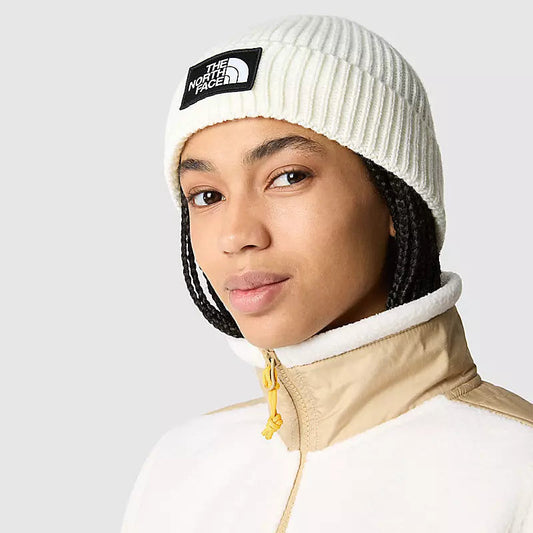 BONNET À REVERS ET LOGO CARRÉ TNF GARDENIA WHITE